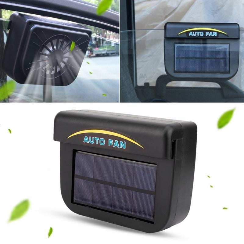 خروج الهواء الساخن من داخل السيارة المروحة تعمل بالطاقة الشمسية مروحة تبريد السيارة بالطاقة الشمسية AUTO COOL