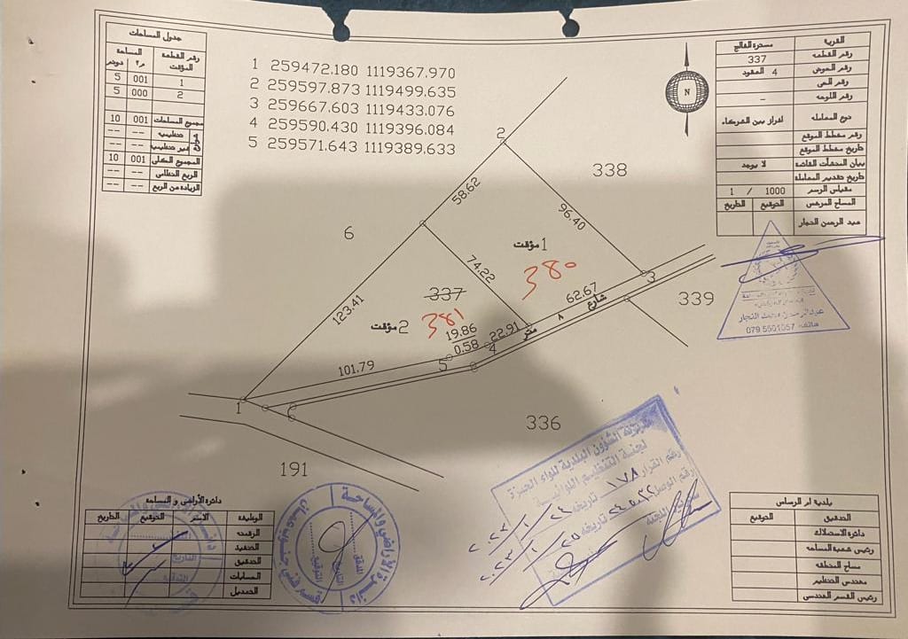ارض للبيع في مسترة الفالج حوض العقود من اراضي جنوب عمان خلف المطار و بجانب المشاريع